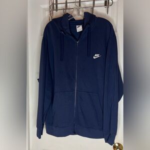 nike hooded jacket Men’s Size XXL Blue Embroidered Gorpcore Great Condition